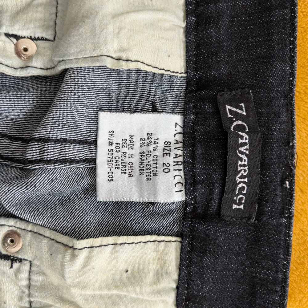 Z. Cavaricci Dark Indigo Skinny Jeans - Picture 5 of 8